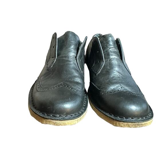 UGG Australia Bristol Men's Black Leather Slip On Shoes size US 9 1/2 - Picture 4 of 13